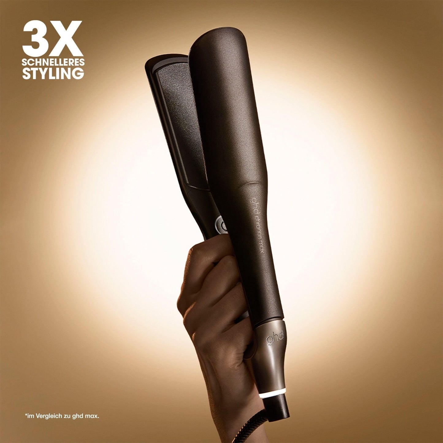 ghd Chronos Max Glätteisen mit breiten Platten – Schnelles Styling, mehr Glanz & Halt – Ideal für dickes, lockiges Haar ohne Hitzeschaden