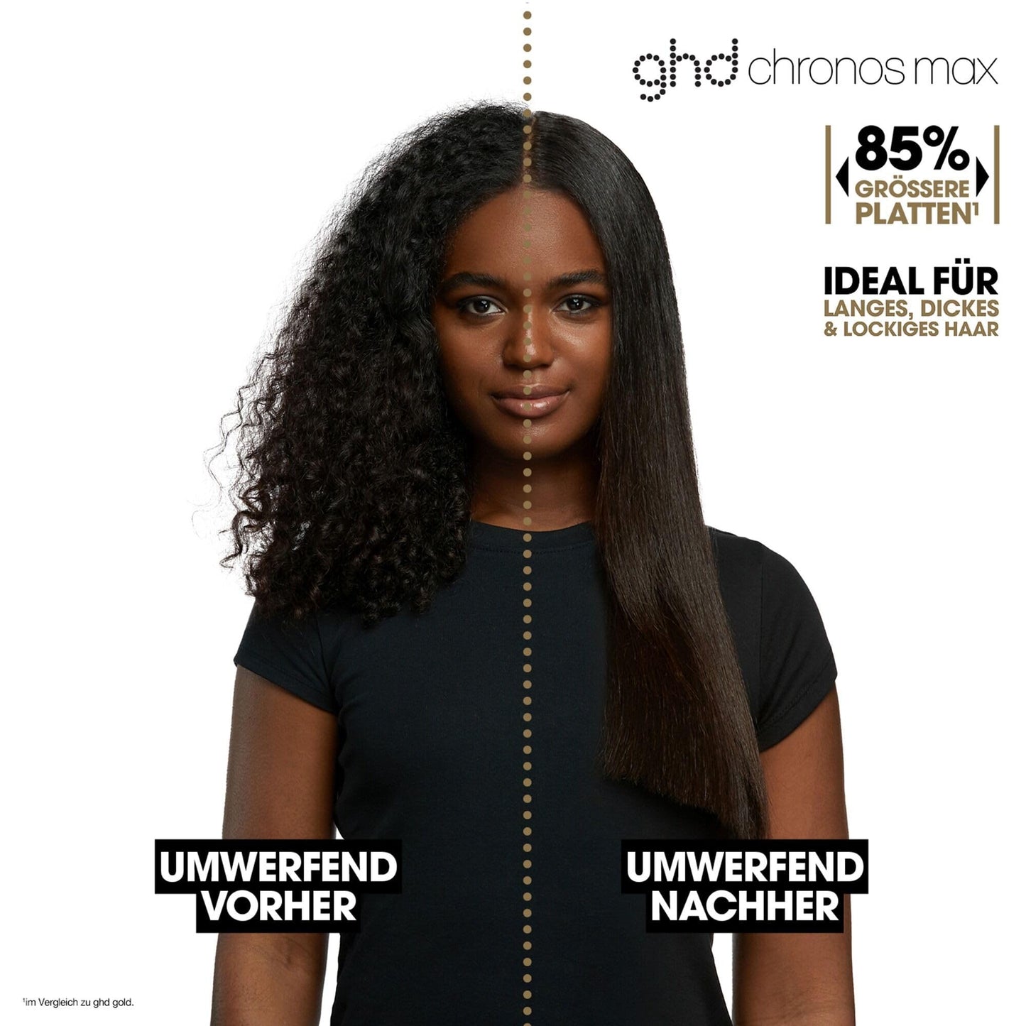 ghd Chronos Max Glätteisen mit breiten Platten – Schnelles Styling, mehr Glanz & Halt – Ideal für dickes, lockiges Haar ohne Hitzeschaden